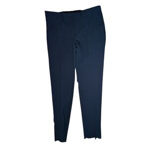 Wessi Collection Men's Slim‎ Fit Navy Blue Dress Pants Size 38 Unhemmed